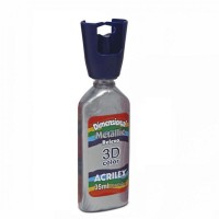 TINTA DIMENSIONAL METÁLICA RELEVO 3D PRATA